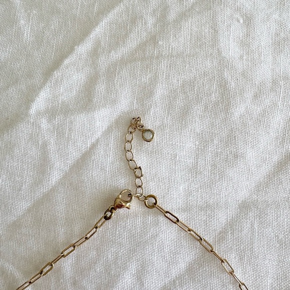 “L” Gold Initial Necklace Set - Picture 4 of 6